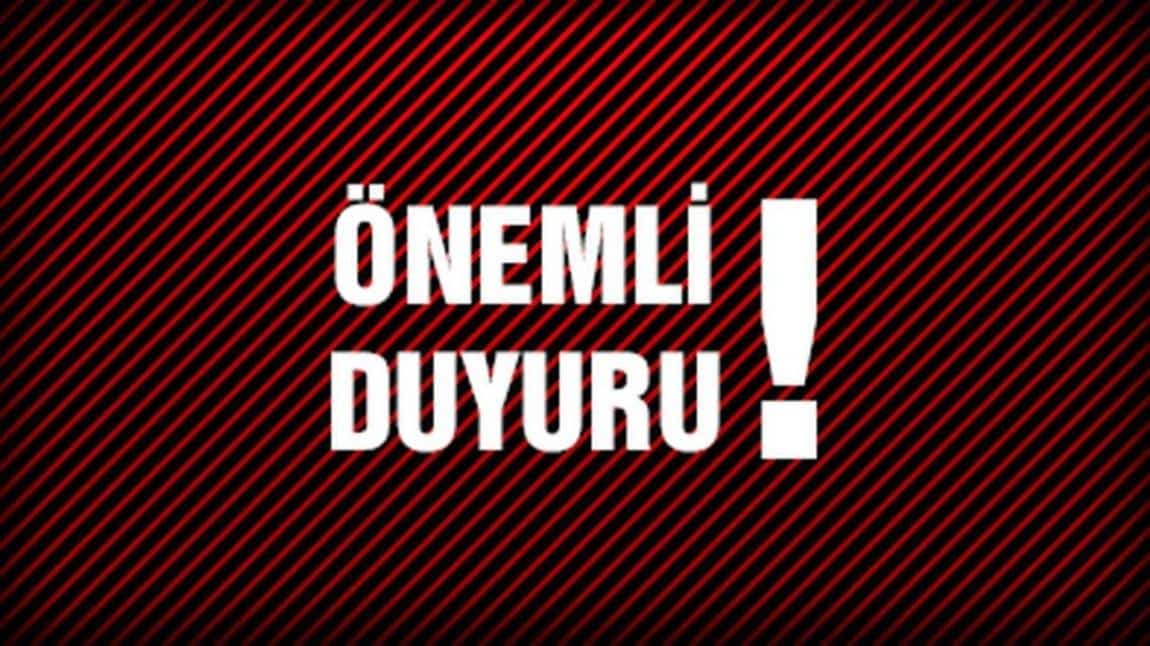 Müdülüğümüze Kayıt İçin Dikkat Edilmesi Gereken Hususlar